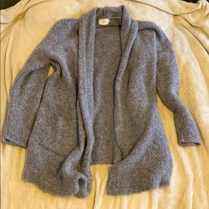 Dreams Super Soft Long Grey Open Cardigan